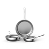 DiNA Set de 3 poêles à frire Helix