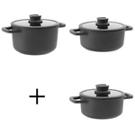 PROMO Stone+ Kookpottenset Ø 20 cm Ø 24 cm