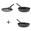 PROMO Stone+ Set de poêles Ø 20 cm Ø 24 cm Ø 25 cm
