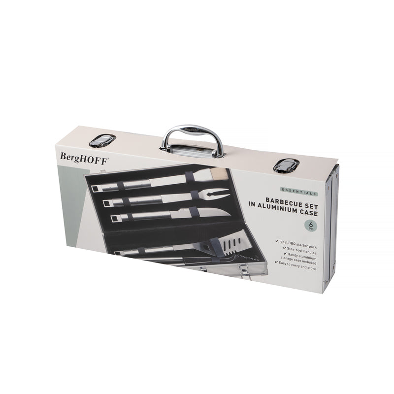 6-delige barbecueset in aluminium koffer