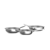 DiNA Set de 3 poêles à frire Helix