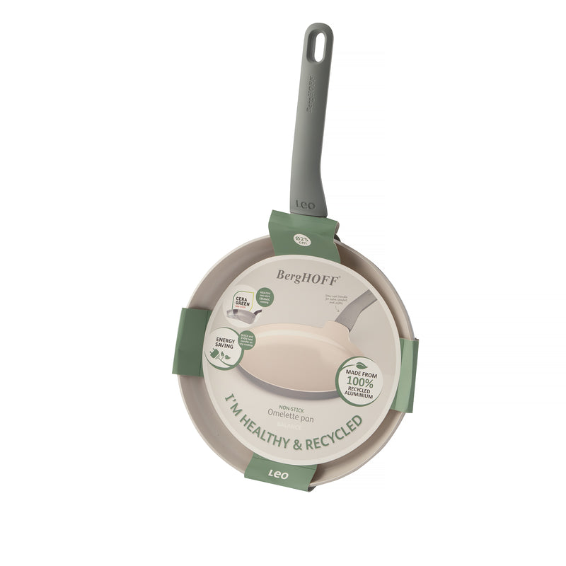 LEO Omelet pan antikleef Balance Moonmist - 25cm LEO Omelet pan antikleef Balance Moonmist - 25cm
