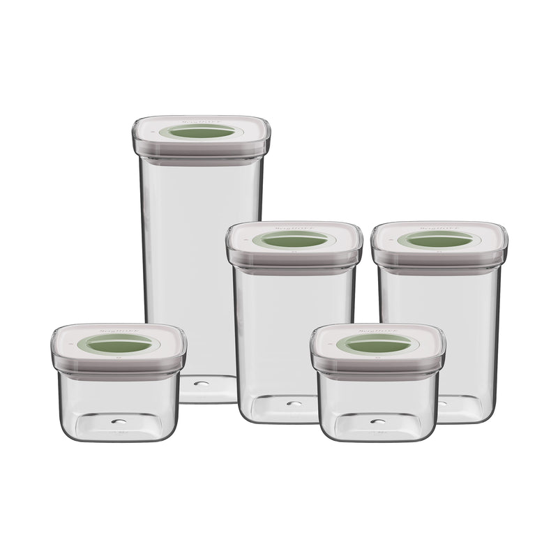 LEO 5-delige smart seal voedselcontainer set