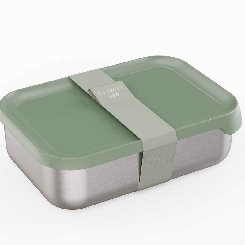 Wald The Green Choice Lunchbox, roestvrij staal, lunchbox, broodtrommel, snackbox met siliconen deksel, licht en eenvoudig te openen, drie vaste vakken, 800 ml inhoud - ideaal voor de kleuterschool Wald The Green Choice Lunchbox, roestvrij staal, lunchbox, broodtrommel, snackbox met siliconen deksel, licht en eenvoudig te openen, drie vaste vakken, 800 ml inhoud - ideaal voor de kleuterschool