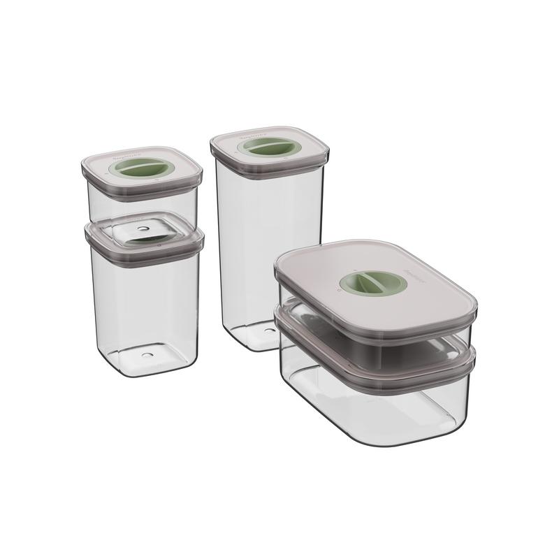 LEO 5-delige smart seal voedselcontainer set - Lunch