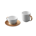 Gem line 3-delige koffie- en theeset wit
