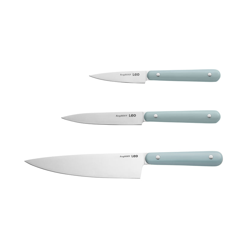 LEO 3-pcs set de couteaux pour débutants Slate